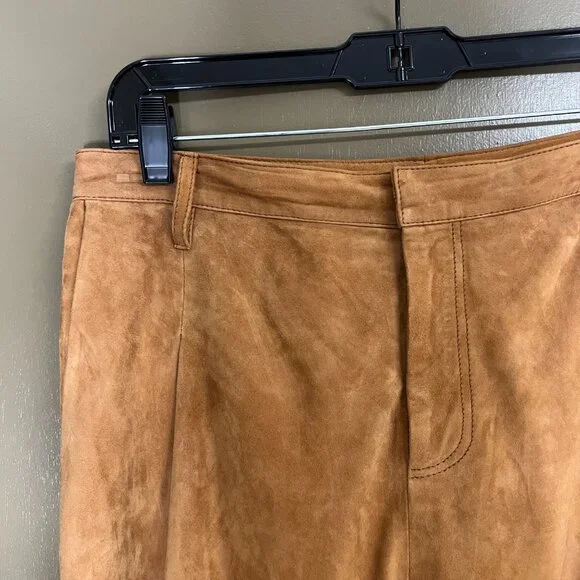 AS by DF Denise Upcycled Suede Trousers - Size: 8